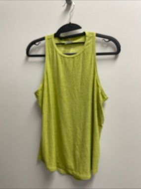 Women's Sleeveless Athletic Tank in Lime Green